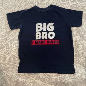Big Brother Tee Navy Blue size 24 months - 2T